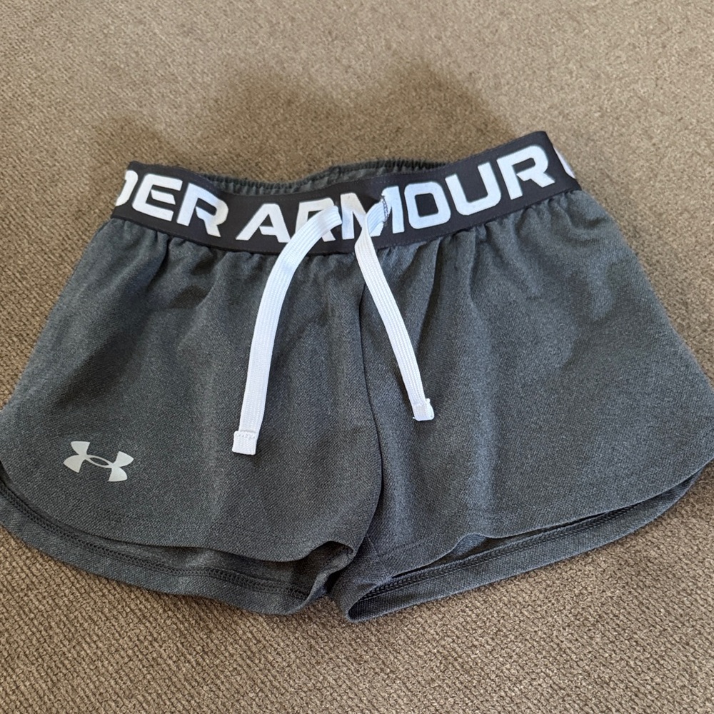Under Armour Youth Charcoal Athletic Shorts